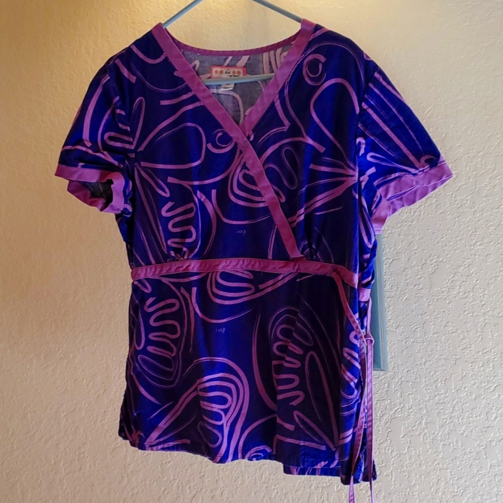 Koi by Kathy Peterson scrub top